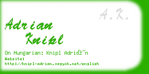 adrian knipl business card